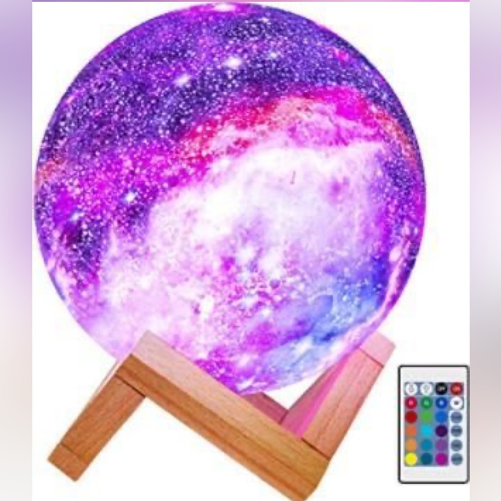 Ativa Moon Lamp Galaxy Night Light with Remote